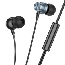 Дротові навушники HOCO M110 Encourage metal universal earphones with mic 3.5mm Grey