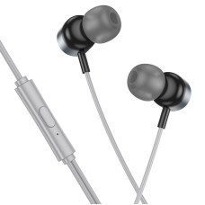 Дротові навушники HOCO M122 Power metal universal earphones with microphone 3.5mm Metal-grey