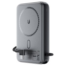 Повербанк портативний акумулятор Power bank Acefast M24 fast charging MagSafe магнітний 22.5W 10000 mAh Grey