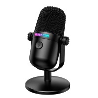 Мікрофон провідний настільний Onikuma M830 Condenser Gaming Microphone USB, RGB Black