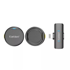 Бездротовий мікрофон Earldom ET-MC15L Wireless Microphone Lightning 2 мікрофона Black