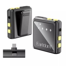 Бездротовий мікрофон Earldom ET-MC10C Wireless Microphone Type-C 2 мікрофона Black