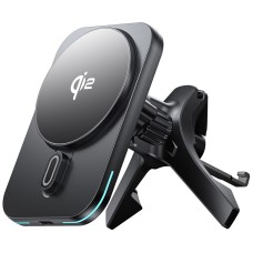 Автомобільний тримач із бездротовою зарядкою Wiwu CH-323 Qi 2.0 Mago 15W Black