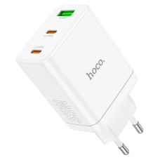 Мережевий зарядний пристрій Hoco N33 Start three-port charger 35W White