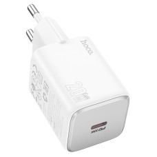 Мережевий зарядний пристрій HOCO N40 Mighty single port charger 20W White