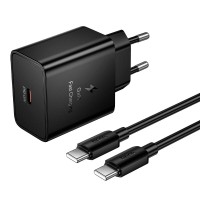 Мережевий зарядний пристрій HOCO N77 Star single port Type-c Cable 45W Black
