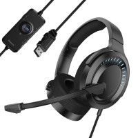 Дротові навушники Baseus D05 GAMO Immersive Virtual 3D Game headphone PC Black NGD05-01