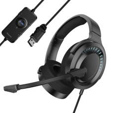 Дротові навушники Baseus D05 GAMO Immersive Virtual 3D Game headphone PC Black NGD05-01