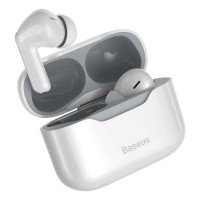 Бездротові навушники Bluetooth Baseus SIMU S1 ANC True Wireless Earphone BT 5.1 White NGS1-02