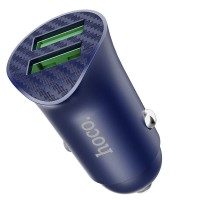 Автомобільний зарядний пристрій Hoco Z39 Farsighted QC3.0 18W Blue