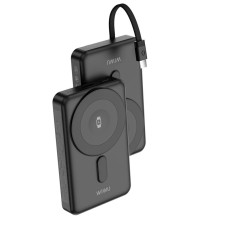 Повербанк портативний акумулятор Power bank Wiwu Wi-P056 Magnetic MagSafe магнітний 10000 mAh Black