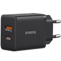 Мережевий зарядний пристрій Baseus Cube Fast Charger C+U 30W EU Cluster Black P10111404113-00