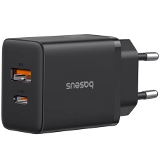 Мережевий зарядний пристрій Baseus Cube Fast Charger C+U 30W EU Cluster Black P10111404113-00