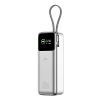 Повербанк портативний акумулятор Power bank WiWU PM201 Fast Charge 240W 27000 mAh Silver