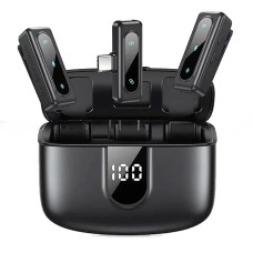 Бездротовий мікрофон Jmary MW-17 Wireless Digital Microphone Type-C 2 мікрофона Black