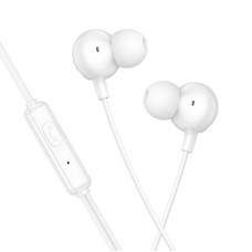 Дротові навушники HOCO M117 Victory universal earphones with microphone 3.5mm White