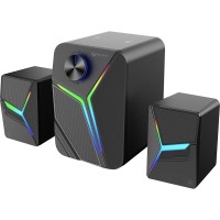 Комп'ютерна колонка Meetion MT-SP2111 Wired+Bluetooth Meetion Speaker RGB 11W Black
