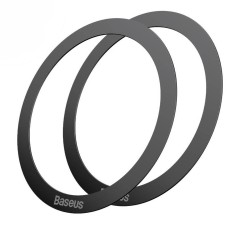 Пластини для магнітного тримача Baseus Halo Series Magnetic Metal Ring 2шт Black PCCH000001