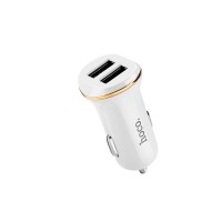 Автомобільний зарядний пристрій Hoco Z1 2USB White