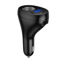 Автомобільний зарядний пристрій розгалужувач HOCO Z61 Correct three-port cigarette lighter 17W Black