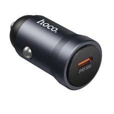 Автомобільний зарядний пристрій Hoco Z62A Energy single port 3A 30W Metal-grey