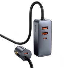 Автомобільний зарядний пристрій Baseus Share Together PPS multi-port Fast charging car 120W 2U+2C Grey CCBT-A0G