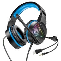 Дротові навушники HOCO W104 Drift Gaming Black-blue