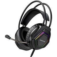 Дротові навушники BOROFONE BO105 Thunder gaming headphones with mic Black