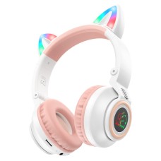 Бездротові Bluetooth навушники BOROFONE BO18 Cat ear headphones BT 5.0 White