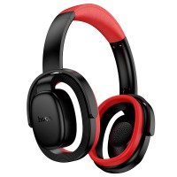 Бездротові Bluetooth навушники Hoco W67 Rhyme open headphones BT 5.4 Black-red