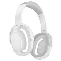Бездротові Bluetooth навушники Hoco W67 Rhyme open headphones BT 5.4 White-grey