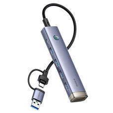 USB-Хаб Baseus UltraJoy 4-Port 6в1 Type-C to 4xUSB3.0+PD Grey B0005280B811-13