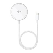 Бездротовий зарядний пристрій Baseus Simple Mini4 Air Magnetic Wireless Charger Qi2 15W Silver P10278200S11-00