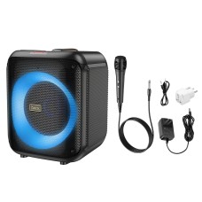 Портативна колонка Bluetooth система караоке HOCO HA1 Graceful outdoor 45W Black