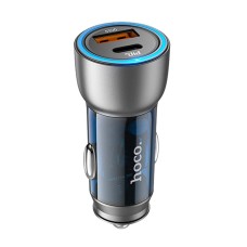 Автомобільний зарядний пристрій Hoco NZ8 Sprinter dual port Car charger 43W Blue Black
