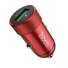 Автомобільний зарядний пристрій Hoco Z32 QC 3.0A 18W Red