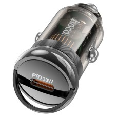 Автомобільний зарядний пристрій HOCO Z53 Sight single port PD30W Transparent Black