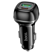 Автомобільний зарядний пристрій Hoco Z58A Rank dual port Car charger 48W Black
