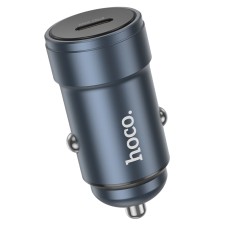 Автомобільний зарядний пристрій Hoco Z57 Glorious single-port car charger 30W Metal grey