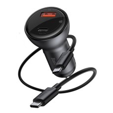 Автомобільний зарядний пристрій Baseus Digital Display PPS Dual Quick Charger Car 45W TZCCBX-C0G