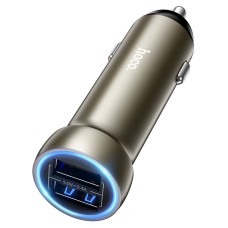 Автомобільний зарядний пристрій Hoco Z54 Prosperous dual-port  3.1A 15.5W Gold