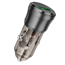 Автомобільний зарядний пристрій BOROFONE BZ23 Noble single-port 3A 18W Transparent Black