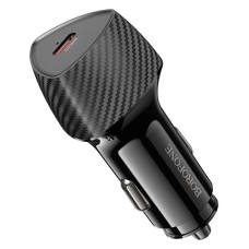 Автомобільний зарядний пристрій BOROFONE BZ31B Solid single-port PD 3A 30W Black