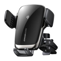 Автомобільний тримач із бездротовою зарядкою JOYROOM JR-ZS248 Electric Wireless Air Outlet Black