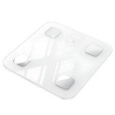 Ваги підлогові Розумні Hoco HI21 Smart Body Fat scale Bluetooth 4.2, 0,1 кг–180 кг APP White