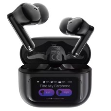 Бездротові Bluetooth навушники ACEFAST W6 smart screen active noise cancelling true wireless earbuds BT 5.4 Black