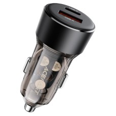 Автомобільний зарядний пристрій ACEFAST B12 PD dual port car charger 3A 60W Black