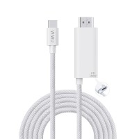 Кабель Wiwu Wi-PS001 Charging Projection Cable PD Type-C to HDMI 4K 1.8m White