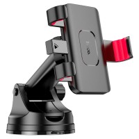 Автомобільний тримач Hoco H22 Dragon automatic clamping car holder (center console) Black