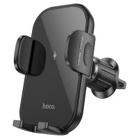 Автомобільний тримач із бездротовою зарядкою Hoco HW4 Journey wireless fast charging Car holder Black